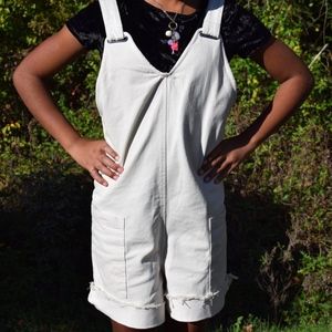 BDG (Urban Outfitters) Tan Baggy Overall Shorts